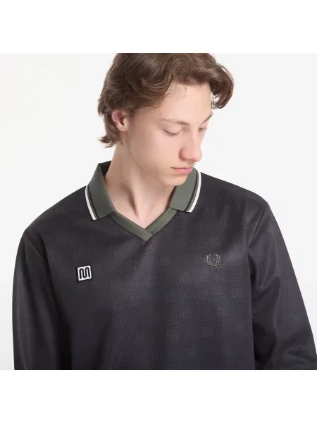 Polokošeľa Fred Perry s potlačou čierna