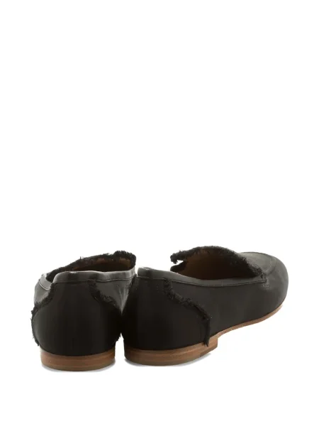 Pantofi loafer Giuseppe Zanotti din satin negru