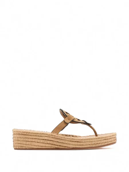 Sandale Tory Burch cu pană maro