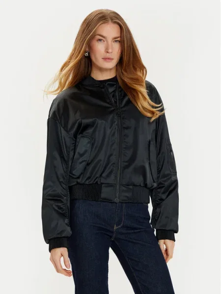 Guess Geacă bomber Aurore negru