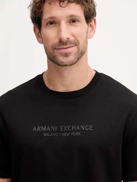 Armani Exchange póló fekete