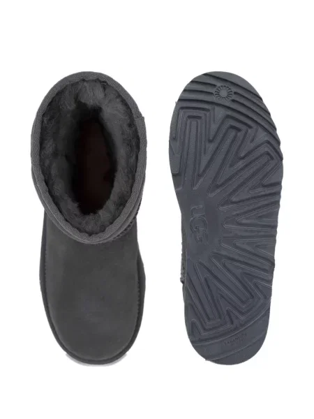 Botine Ugg din piele gri