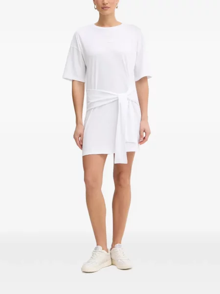 Rochie mini Armani Exchange cu legături alb