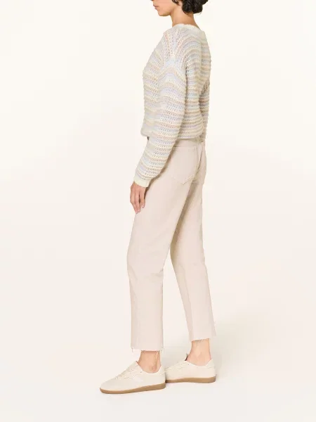 Riani Jeansy Straight Leg beige beżowe