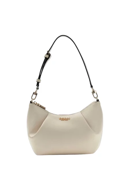 GUESS Geantă de umăr Guess Sac Bandoulière Noelle Off White' alb