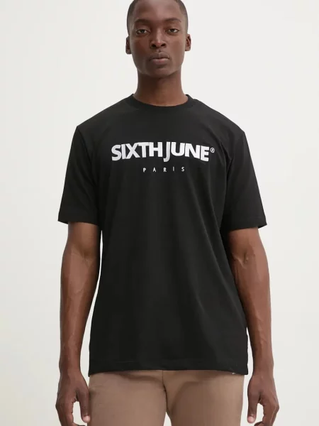 Тениска Sixth June с апликация черно