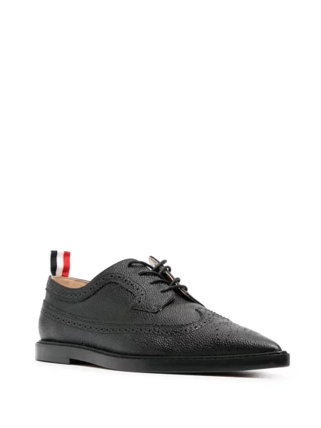 Kožené polobotky Thom Browne černé
