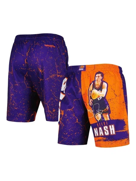 Pantaloni scurți Mitchell & Ness violet