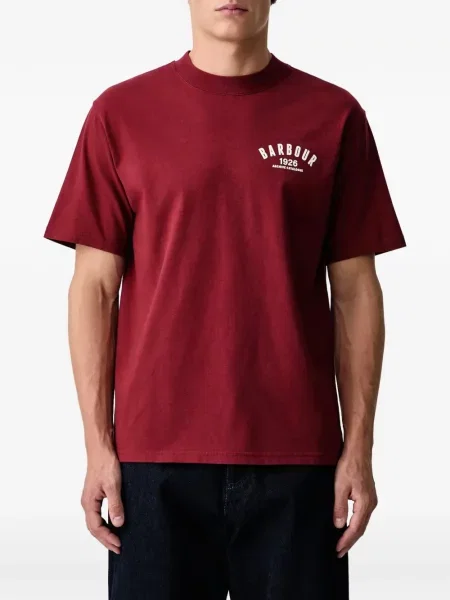 Tricou Barbour cu imagine roșu
