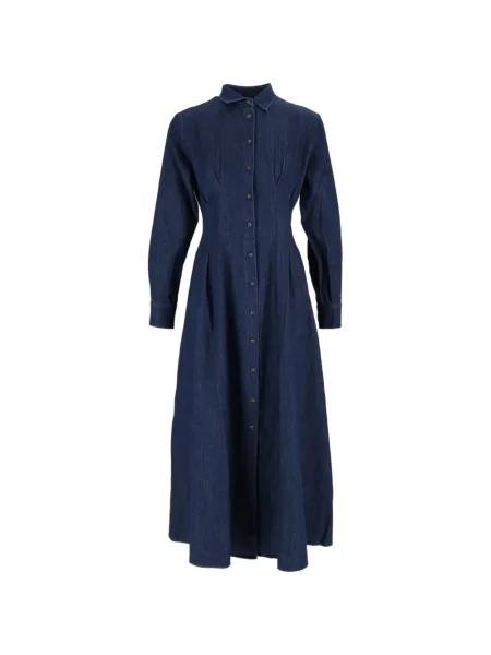 Rochie din denim Mc2 Saint Barth albastru