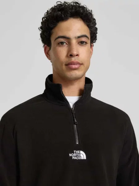 The North Face bluza polarowa EMBROIDERED LOGO czarna