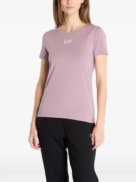 Tricou Ea7 Emporio Armani cu imagine roz
