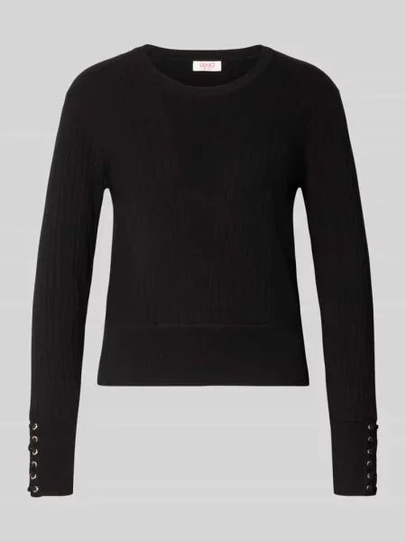Sweter z dzianiny z mieszanka model MAGLIA' Liu Jo Sport czarny