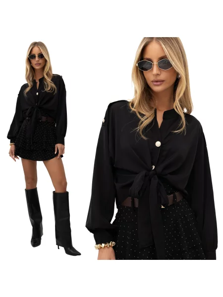 Košulja Italy Moda crna