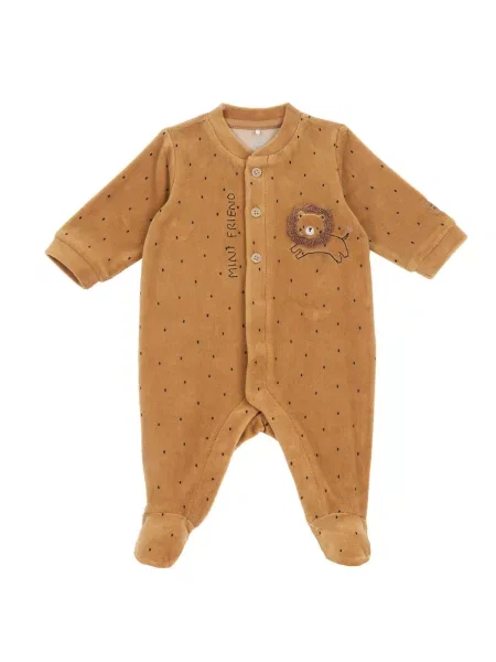 Chicco Salopetă/Body ciocolatiu / sepie negru
