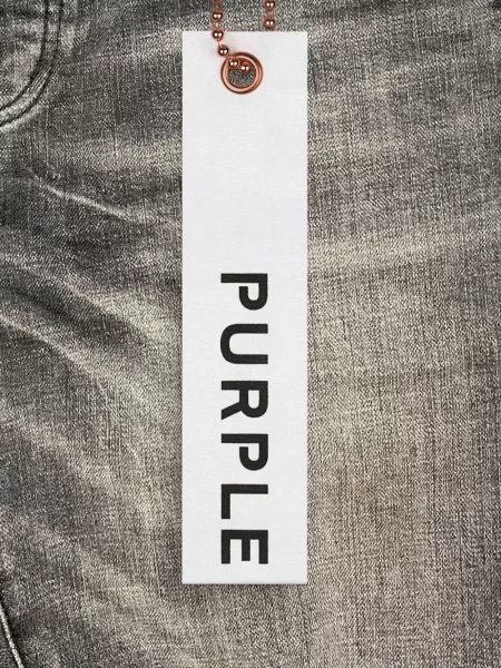 Skinny τζιν Purple Brand με φθαρμένο εφέ μαύρο