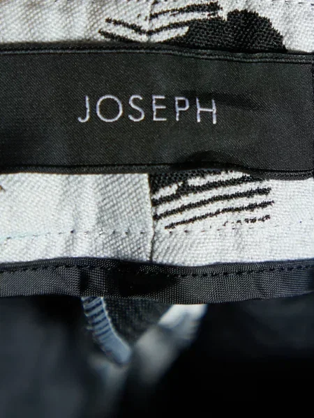 Pantaloni Joseph cu imprimeu abstract din jacard alb