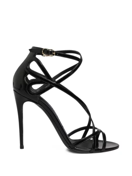 Sandale Dolce & Gabbana din piele cu bretele negru