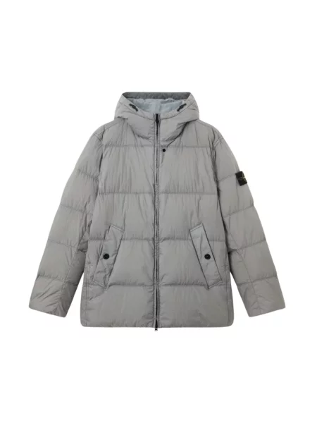 Kurtka puchowa Stone Island z kamieniami szara