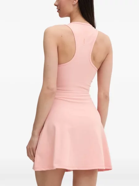 Rochie mini Lacoste cu autograf roz