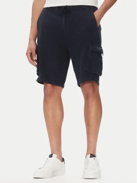 Aeronautica Militare Šortky z materiálu Tmavomodrá