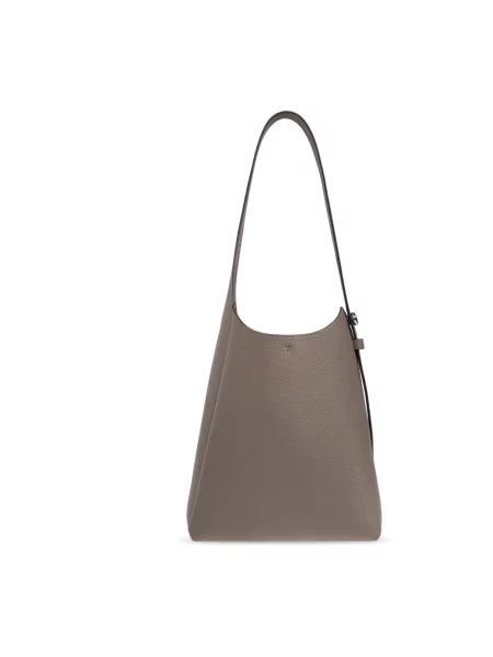 Torebka hobo Tory Burch skórzana beżowa