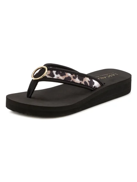 LASCANA Flip-flops bej negru