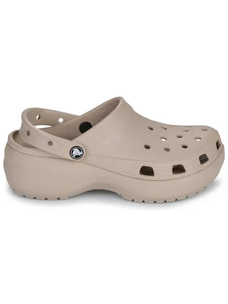 Platform talpú klasszikus félcipő Crocs bézs