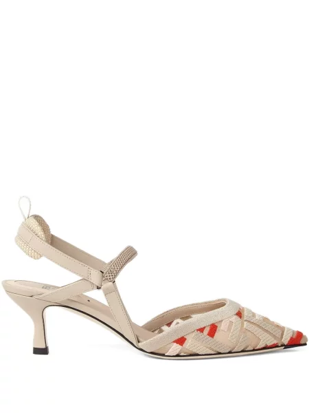 Pantofi cu toc Fendi slingback