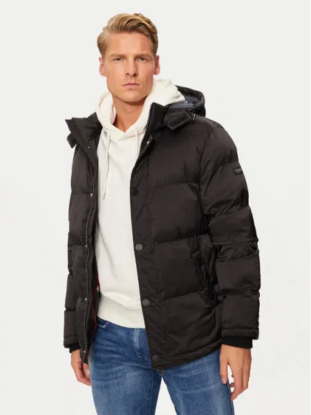 Guess Пухено яке черен