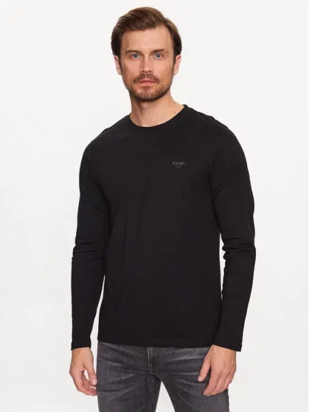 JOOP! Jeans Majica z dolgimi rokavi Modern Fit črna