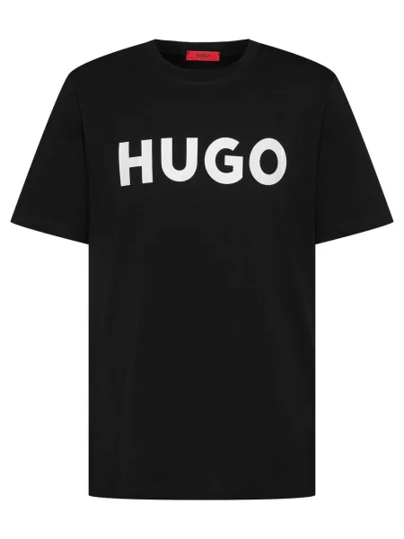 HUGO Tricou Dulivio negru alb