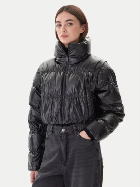 Укорочена куртка Adidas Originals чорна