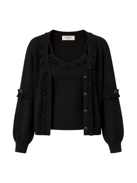 Sweter Twinset czarny