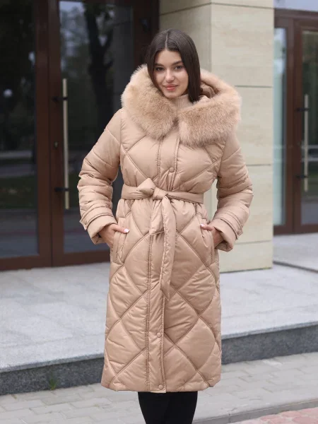 Пальто з утеплювачем MilaNova бежевий