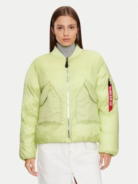 Alpha Industries Куртка бомбер зелений