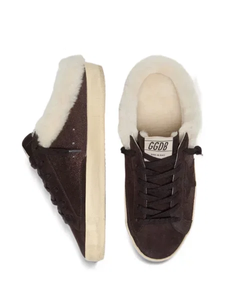 Szarvasbőr sneaker Golden Goose barna