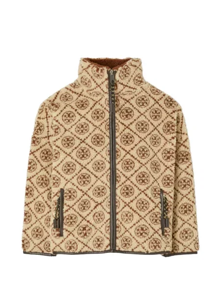 Fleecová bunda Tory Burch