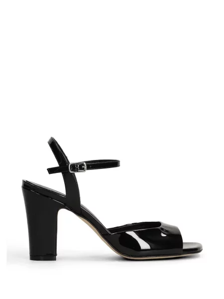 Sandale Julie Dee cu bretele negru