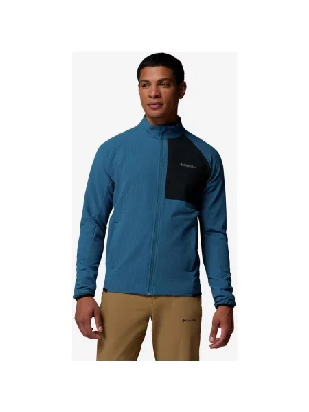 Polar Columbia Superior Summit Grid Full Zip niebieski naftowy S czarny