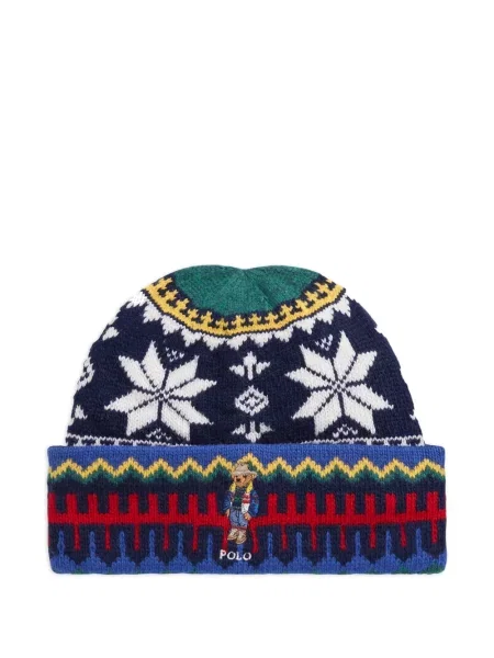 Kötött sapka Polo Ralph Lauren kék