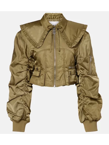 Geacă bomber Ganni gri