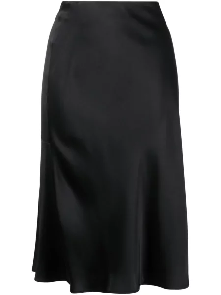 Spódnica midi Stella Mccartney drapowana do kolan czarna