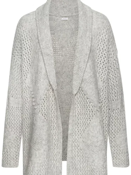 LASCANA Geacă tricotată gri