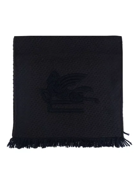 Fular Etro cu broderie albastru