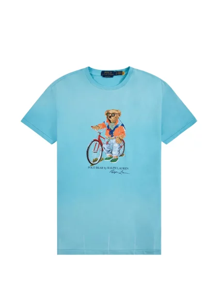 Tricou polo Polo Ralph Lauren cu imagine albastru