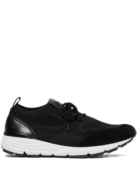 Sneakerși Scarosso din piele de căprioară negru