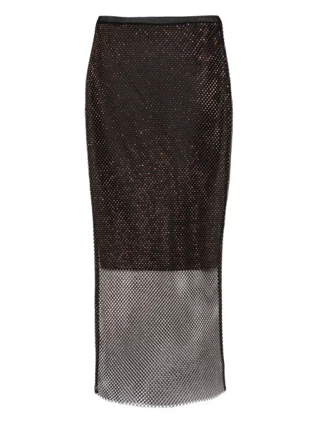 Fustă midi Sportmax de cristal până la genunchi negru