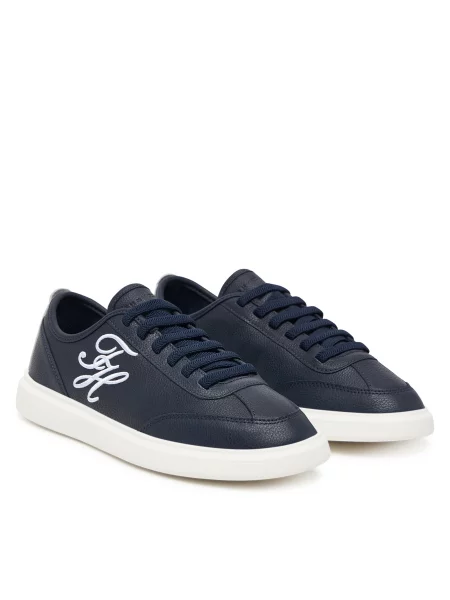 Superge Tommy Hilfiger Th Icon Court Script Premium Mornarsko modra