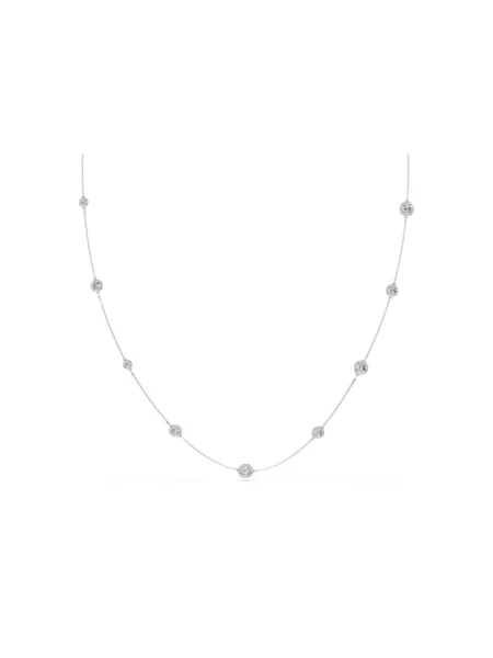 Naszyjnik Swarovski szary